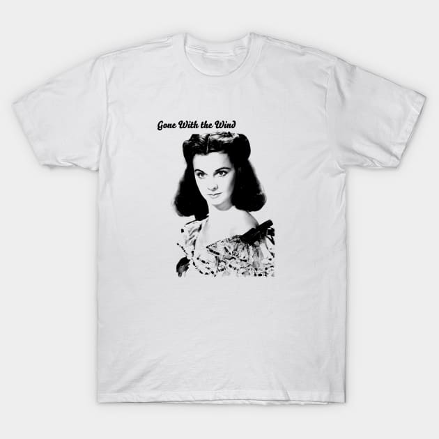 Leigh Vivien Gone With the Wind T-Shirt by Hoang Bich